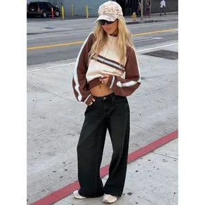 Korinne Low Rise Baggy Jeans Indigo