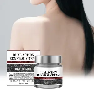 Dual-Action Renewal Cream, and Rice Soothing Repair Cream, Professional Skin Treatment, Smooths and Refines, 2pcs