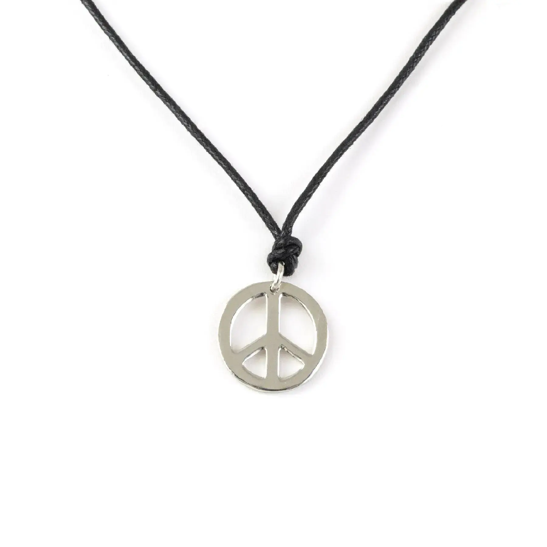 Chrome Peace Necklace