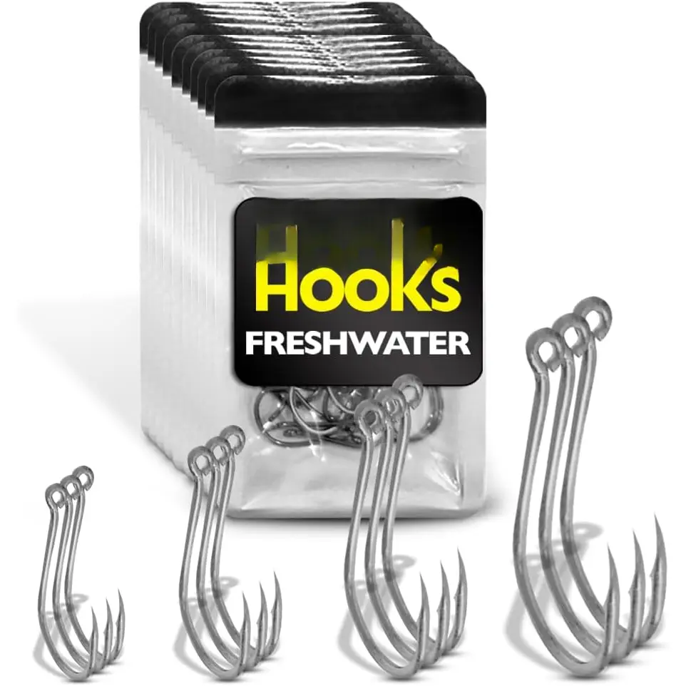 Hooks Freshwater - Hooks  Tackle - Fish Hooks - Crappie Hooks - Trout Hooks -  Gear -  Equipment - Small  Hooks - Bass  Hooks -  Supplies