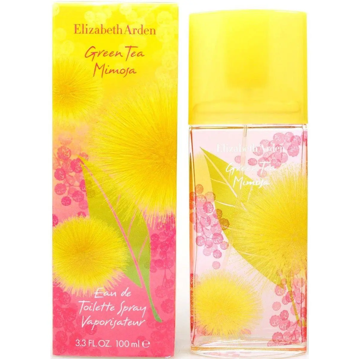 Elizabeth Arden Women's Green Tea Mimosa Eau de Toilette (EDT) Spray - 3.3 fl oz Clean Girl Fragrance, Fresh Floral Citrus Heliotrope Scent, Feminine Graceful Energy, Mimosa Absolute, New Box, Clean Girl Perfume