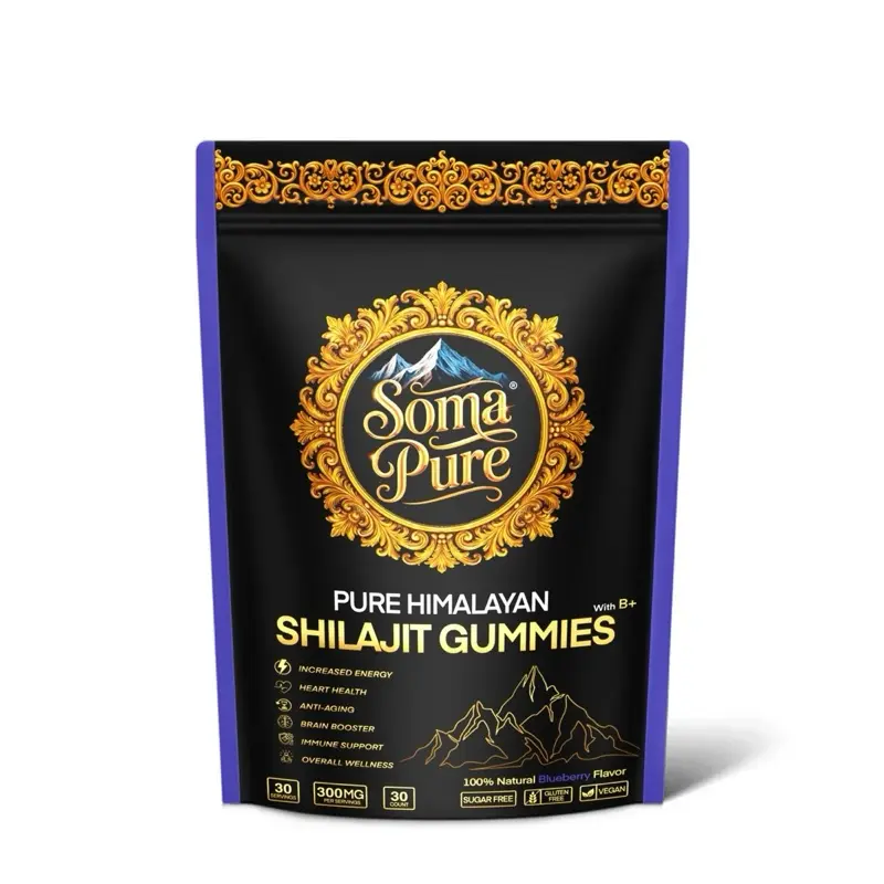 Soma Pure Pure Shilajit Resin Gummies Himalayan Superfood 9000mg - Natural Boost Himalayan Shilajit Resin Gummies for Daily Diet - Month Supply