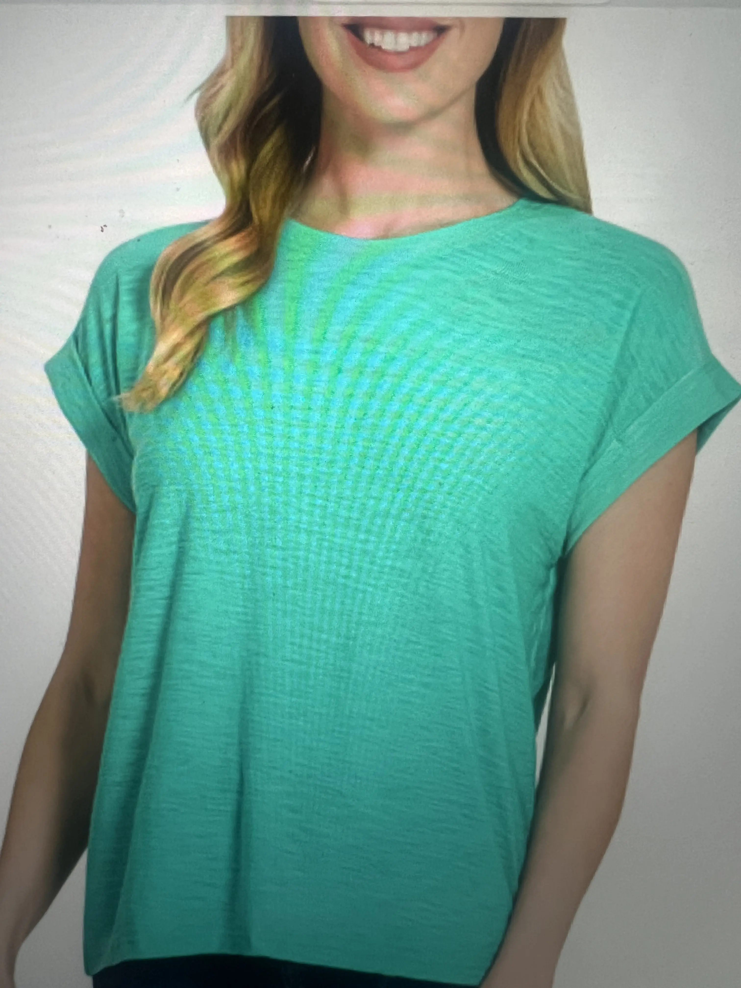 Zenana Cuffed sleeve Tee