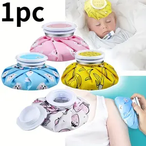 Foldable Portable Cold Hot Therapy Ice Pack, Reusable Cute Cartoon Design, Pain Relief, Leak-Proof Elastic Ice Bag, Muscle Relaxation, Fitness Enthusiasts
