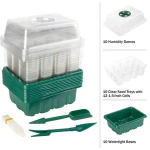 Seed Starter Trays with Domes (10-Pack)