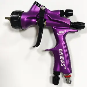 DeVidiss Hvlp Ngt Pro Te20 Lite Spray Gun Kit, Power Airbrush Tool, Hvlp Sprayer, Professional 1.3mm Nozzle, Car Paint Application, Comfortable for All Car Paints