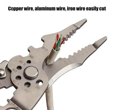 21 in 1 Multifunctional Wire Stripper Pliers,  Cable Cutter & Stripping Tool, Non‑Slip Handle Electrician Wiring Tools for Home & Industrial Use