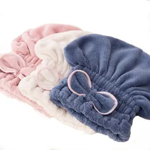3 Pieces Microfiber Hair Towel Caps, Extra Soft & Ultra Absorbent, Fast-Drying Hair Drying Caps/Towel Turbans for Wet Hair, Women