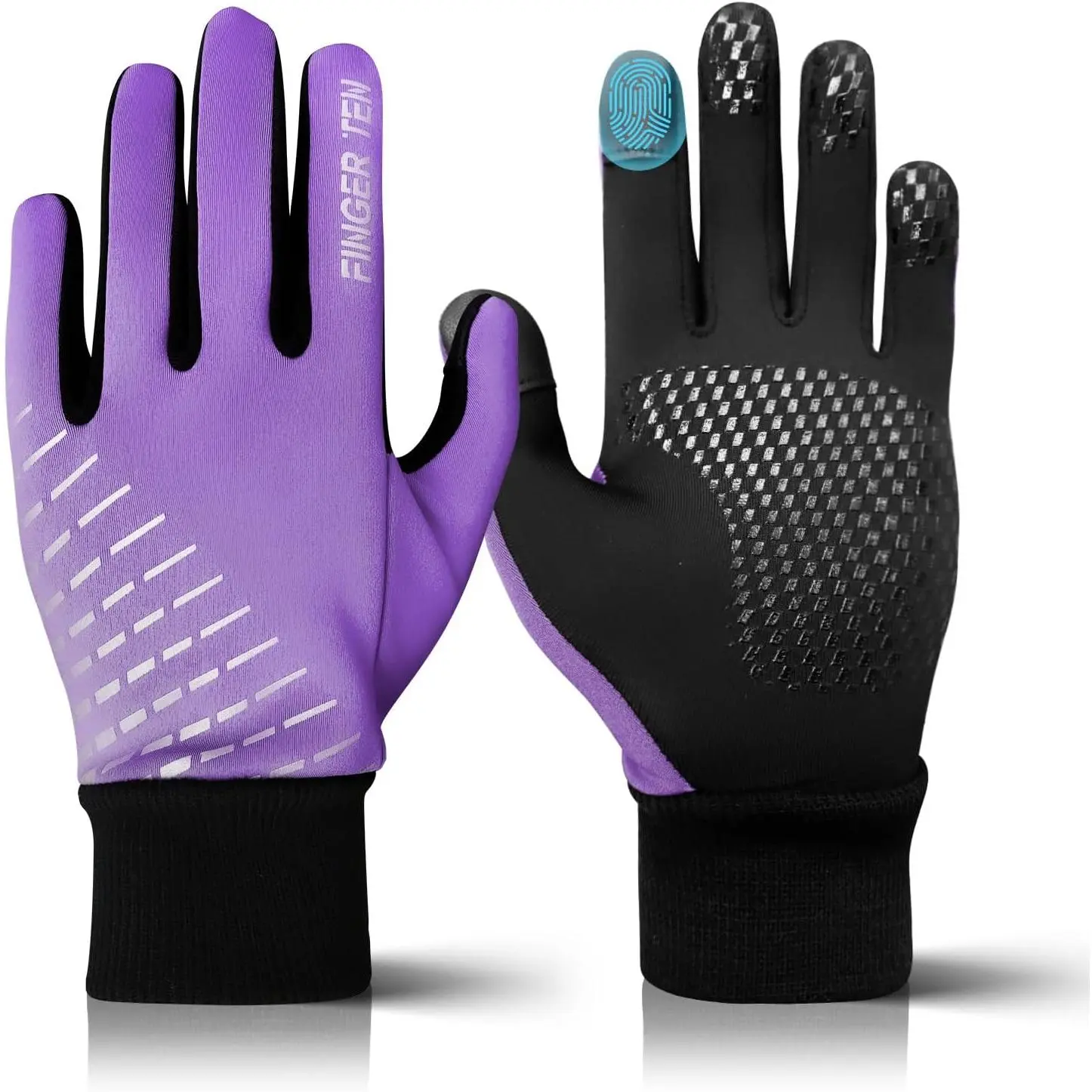 Winter Gloves Touchscreen for Kids Boys Girls Running Thermal Gloves for Cold Weather, Youth Lightweight Warm Touch Screen Gloves for Texting Hiking Skating Football Soccer