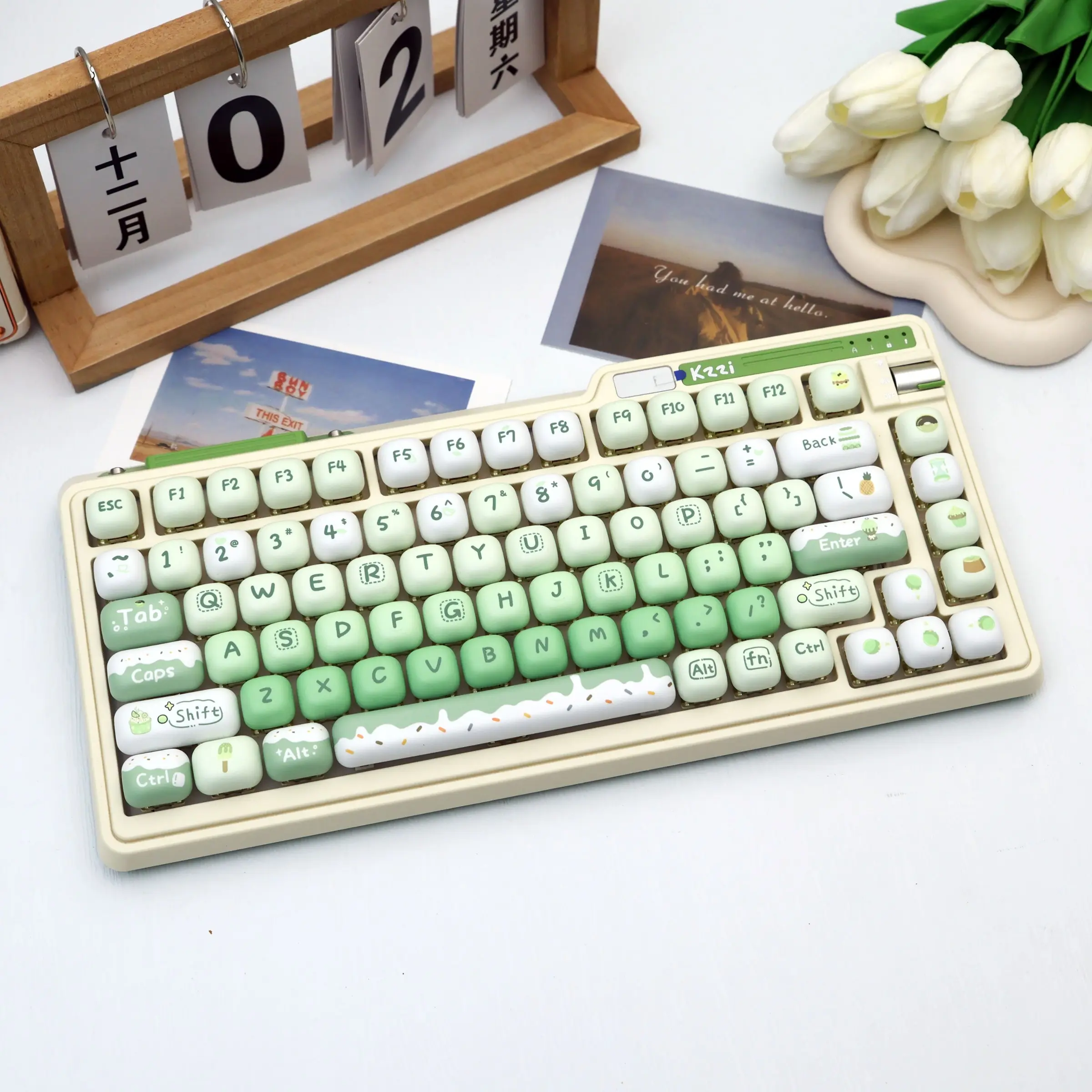 141 Key Sweet Shop Theme Pbt Keycaps, Dye Sublimation Process, Mog Profile, Compatible with Mx Axes, Keycaps For Mechanical Keyboard, for 61/64/68/87/96/104/108 Keyboards
