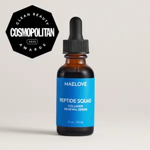 Peptide Squad Multi-Peptide Serum, boosts collagen production, reduces fine lines and wrinkles, firms skin