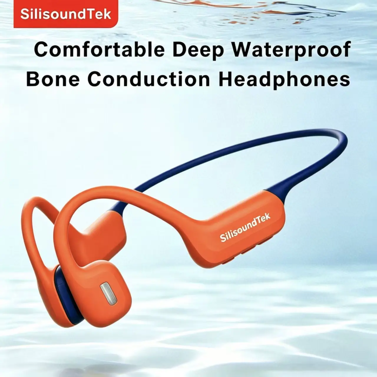 SST S800Pro2 IP68 32GB V6.0 SIlicon Skin-friendly Bone Conduction underwater Swimming headphones | IP68 Waterproof | Open-Ear Bluetooth 6.0  32GB MP3 | Sports & Swimming Audio Electronic