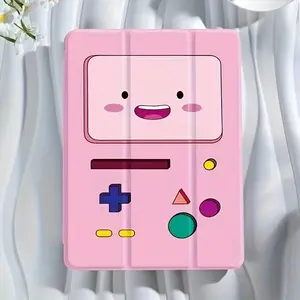 This pink game console-patterned, foldable, non-slip TPU protective case features an adjustable stand and pen slot, and is compatible with Samsung, iPad mini, iPad Air, iPad Pro/iPad 10th and 11th generation iPads.