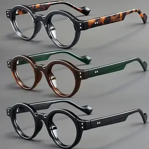3 Pairs Retro Round Frame Fashion Reading Glasses, Unisex for Presbyopia, Computer & Daily Use, Stylish Old Style Design, Reading Eyeglasses