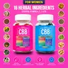CBB 16-Herb Wellness Gummies Supplement, Vitamins A,C,E & B6, Edible Dietary, Gluten-Free Berry Flavor, 120 Daily Gummies for Women