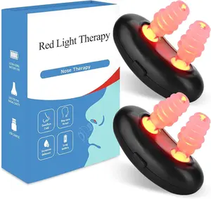Red Light Nasal Therapy Device,Rechargeable Red Light Nasal Therapy for Nose,Nasal Soothing Device for Home and Travel,Easy to Carry