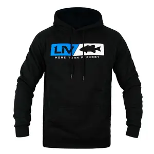 Logo Hoodie Black - Fishing Sweatshirt