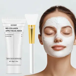 60g Bio Collagen Deep Layer Mask, Hydrating & Cleansing, Moisturizes Skin, Brightens Complexion, Rich in Hyaluronic Acid, Brightening Mask