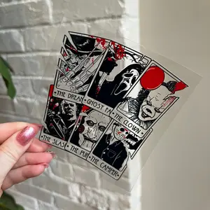 Men of Halloween Cards UV DTF Decal