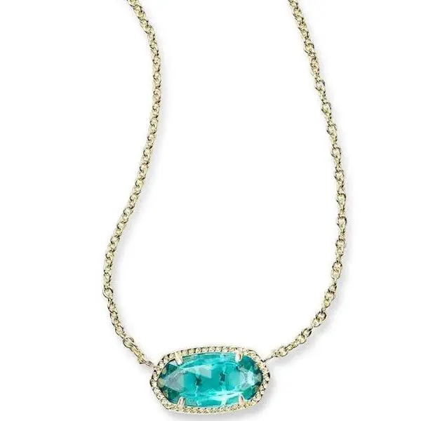Kendra Scott Elisa Pendant Necklace In London Blue - 4217714622