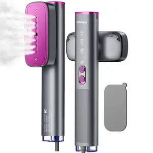 【FathersDayGift】OGHom Steamer for Clothes, 110-240V Travel Steamer & Iron 2 in 1, 1000W Powerful Steam, Portable Handheld Garment Wrinkle Remover, 30s Fast Heat-Up with Dry & 2-Steam Control, for Global & Europe