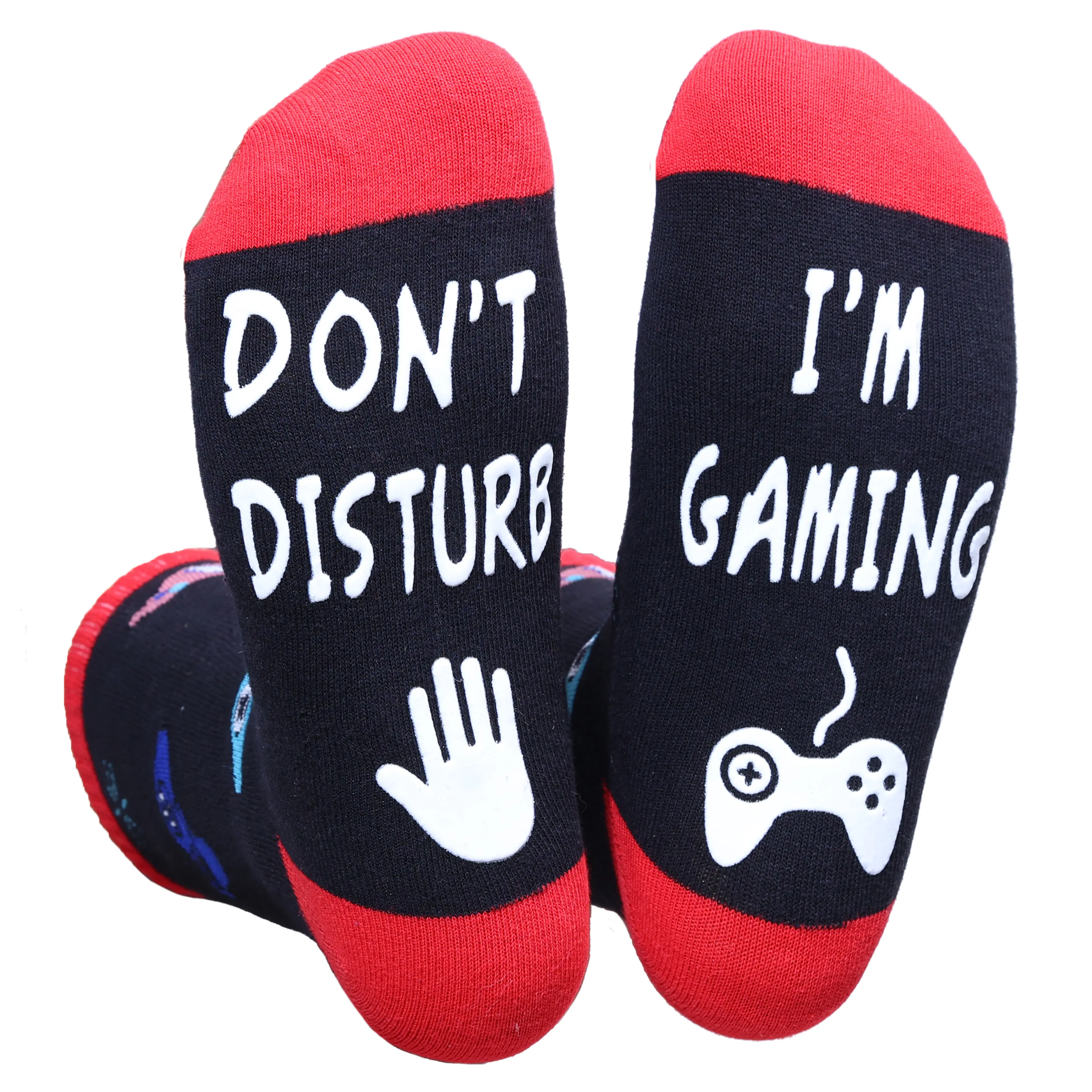 Gamer Sock, Do Not Disturb Socks, Funny Socks Gift for Gamer, Gaming Socks for Sons Teen Boys Husbands Dad Boyfriend Mens Women,SIZE 8-11