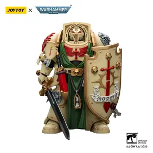 Joytoy 1/18 Dark Angels Deathwing Knight Collectible Action Figure - Fully Articulated Articulating Figurine, Upgraded ABS/PVC Plastic, Power Sword, Storm Shield, Model JT02502, Articulating Figurines