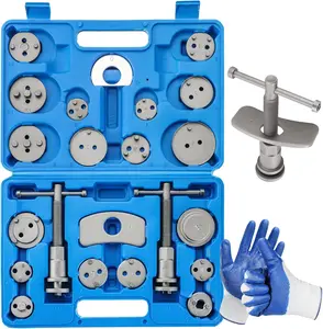 24pcs Brake Caliper Tool, Heavy Duty Disc Brake Caliper Tool Set, Wind Back Kit for Brake Pad Replacement