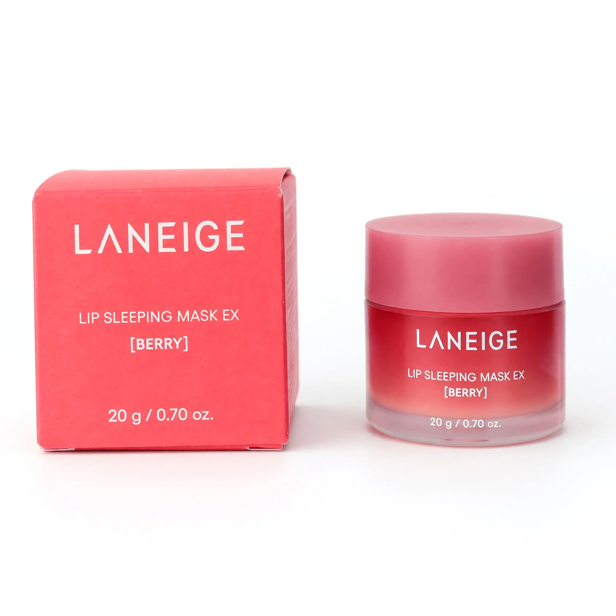 Laneige Lip Sleeping Mask EX - Berry, Hydrating Overnight Lip Moisturizer with Shea Butter and Berry Extract, 0.7 oz, Hydrate, 0.7Oz