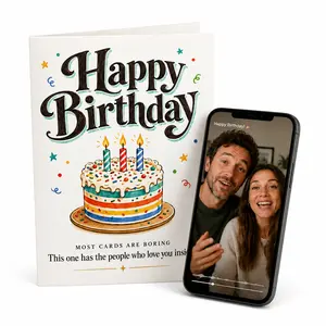 The Un-Boring Birthday Card. This Greeting Card Unlocks Videos From Loved Ones On Your Phone | EchoTap