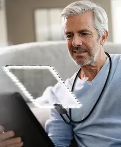 High-Definition Reading Magnifier — Specialized for Reading Books — High-Power Magnifier for Seniors with Built-in Light