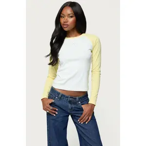 Edikted Women's Tommi Raglan Long Sleeve T-Shirt