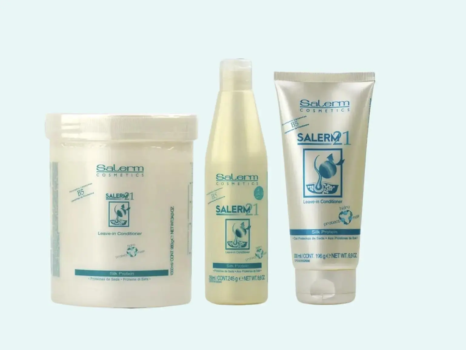 SALERM 21 Silk Protein Instant Hair Conditioner - Haircare Leave-In or Rinse-Out Treatment, Deep & Detangling Conditioner with Heat Protection & Hydration