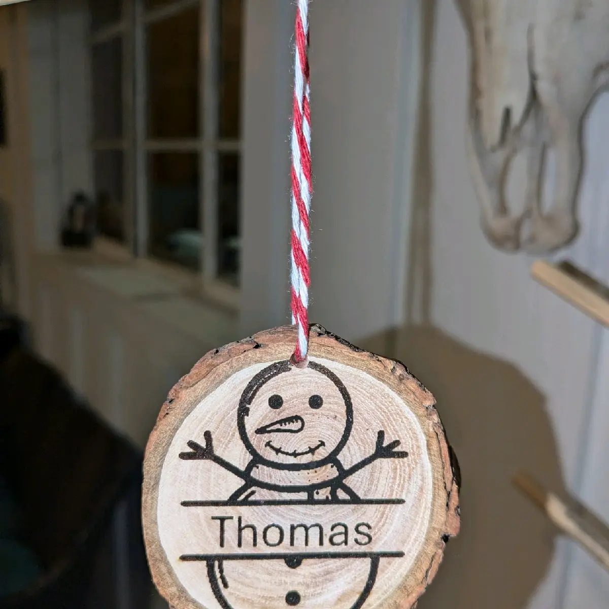 Custom Monogrammed Snowman Christmas Ornament - 3" to 4" Size for Festive Home Decor christmas design Gift Decoration Trees holiday christmas tree decor christmas ornaments