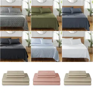 BHG COTTON Sheets + Bonus Pillowcase [Medium] - MSRP $49.99