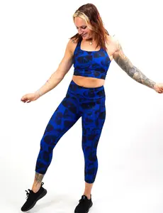 Cobalt Skulls Leggings
