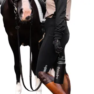 Black Essential Riding Tights | Women's Equestrian Breeches With Pocket