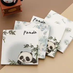 Cute Panda Sticky Notes Set, 50 Creative Journal Stickers for Note-Taking, Design Suitable for Journals & Planning, No Battery Required