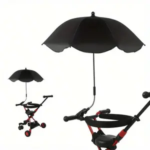 Portable Bike Sunshade Umbrella, Rainproof and UV Protection, 360-Degree Rotation, Universal Fit, Ideal for Outdoor Cycling