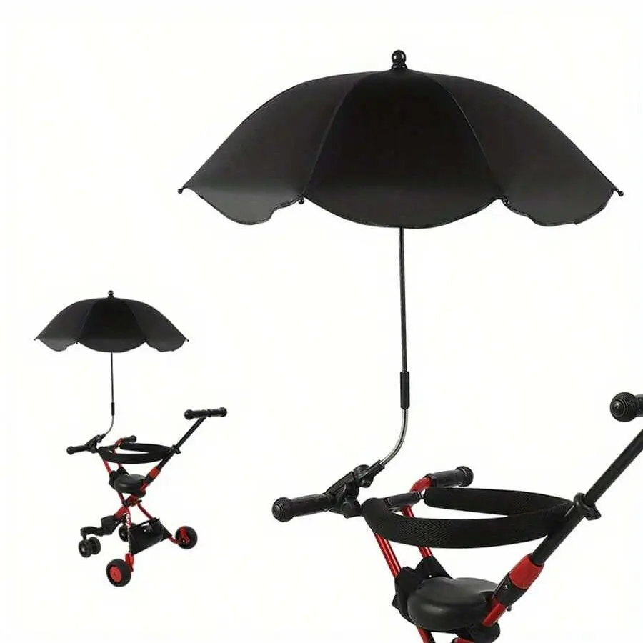 Portable Bike Sunshade Umbrella, Rainproof and UV Protection, 360-Degree Rotation, Universal Fit, Ideal for Outdoor Cycling