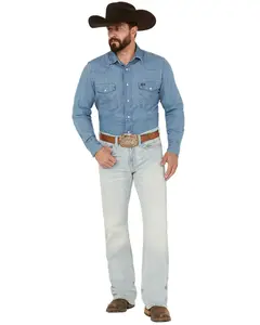 Cody James Men's Pioneer Wash Wyatt Slim Bootcut Stretch Denim Jeans - Cjsu23j83-Ltw
