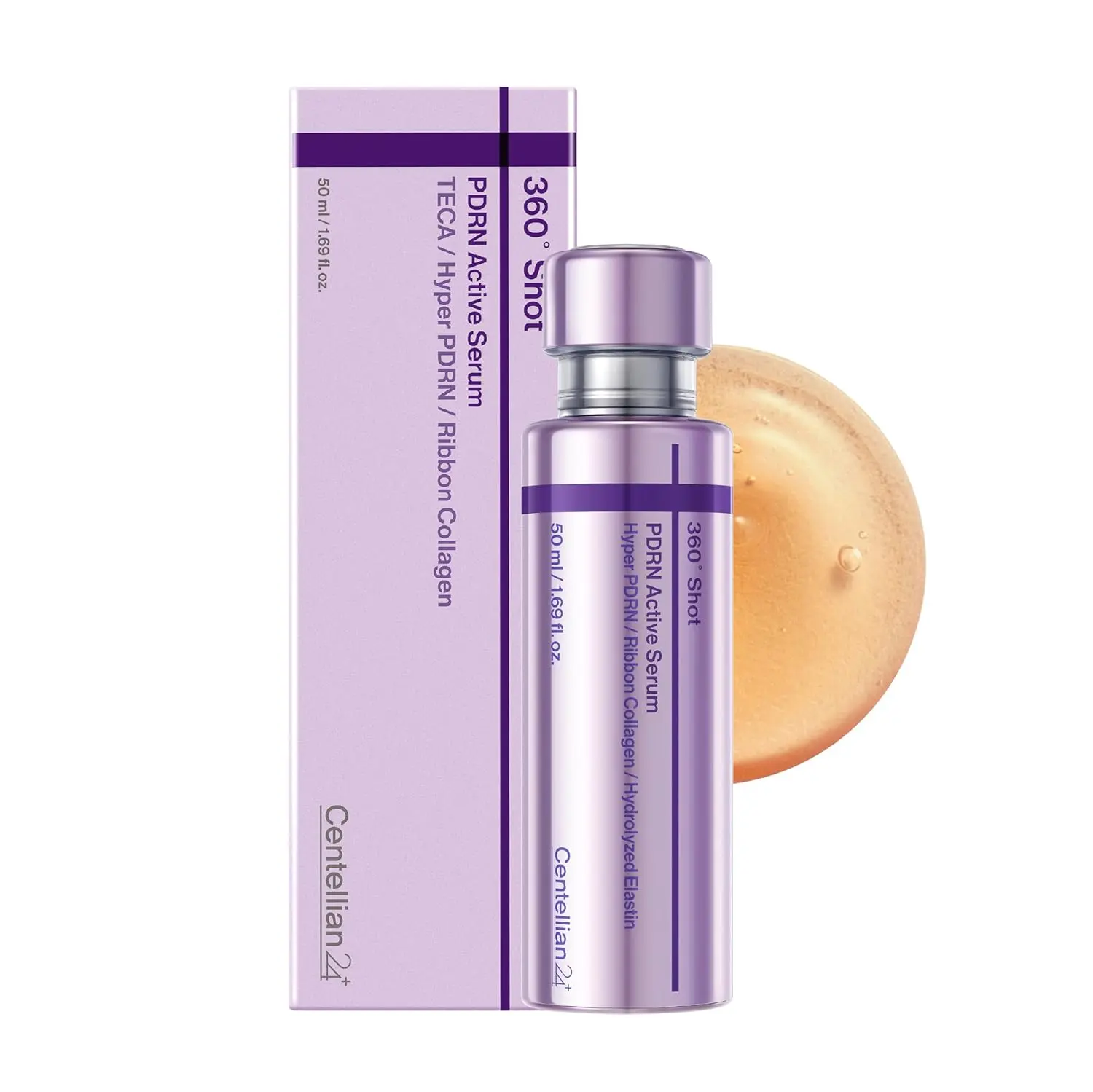 [Centellian24] 360 Shot PDRN Active Serum 50ml - Reduce fine lines and wrinkles, Enhances skin elasticity, Ribbon Collagen, Hyper PDRN, Intense Hydration & Skin Firming Serum for a Youthful Appearance, Korean Skin Care. Ribbon Collagen & Hyaluronic Acid
