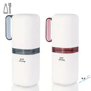 Luxury Travel Toothbrush Holder Set with Lid, Portable Multi-Functional Storage Box, Detachable Handle Rinse Cup, Ideal for Travel, Toothbrush Protector