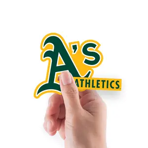 Athletics - 5 Logo Minis (Mixed Sizes) - Official MLB - Reusable Vinyl Decals