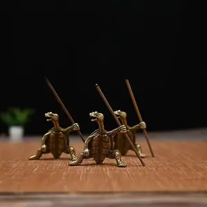 Turtle Design Incense Holder, 3 Counts/set Mini Aroma Incense Burner Ornament, Home Decor for Living Room Bedroom Office Tea Room