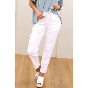 Women's White Judy Blue Icing On The Cake Cuffed Joggers