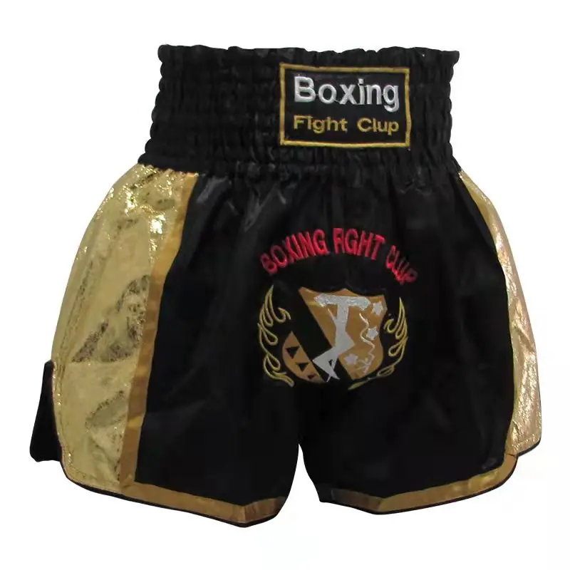 Cool black and gold Thai boxing pants