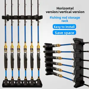 Luya  frame   display rack wall-mounted fixed frame vertical wall  gear collection rack storage rack display rack strap Large Fishing Cast Net with Sinker cane pole loudest rod