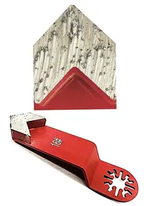 Oscillating corner diamond grinding tool 16 grit Removal Epoxy Mastic Thin-set Glue Stucco Concrete Coating