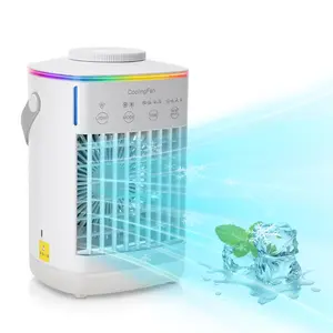 Portable Air Conditioner Fan, Spray Cooling, Desktop Ac Fan, Large Capacity Humidifier, Low Noise, 4 Timer Settings, 4 Speeds, Type-C Cable